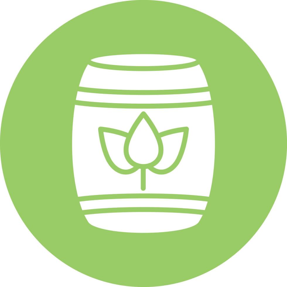 Eco Barrel Icon Style vector