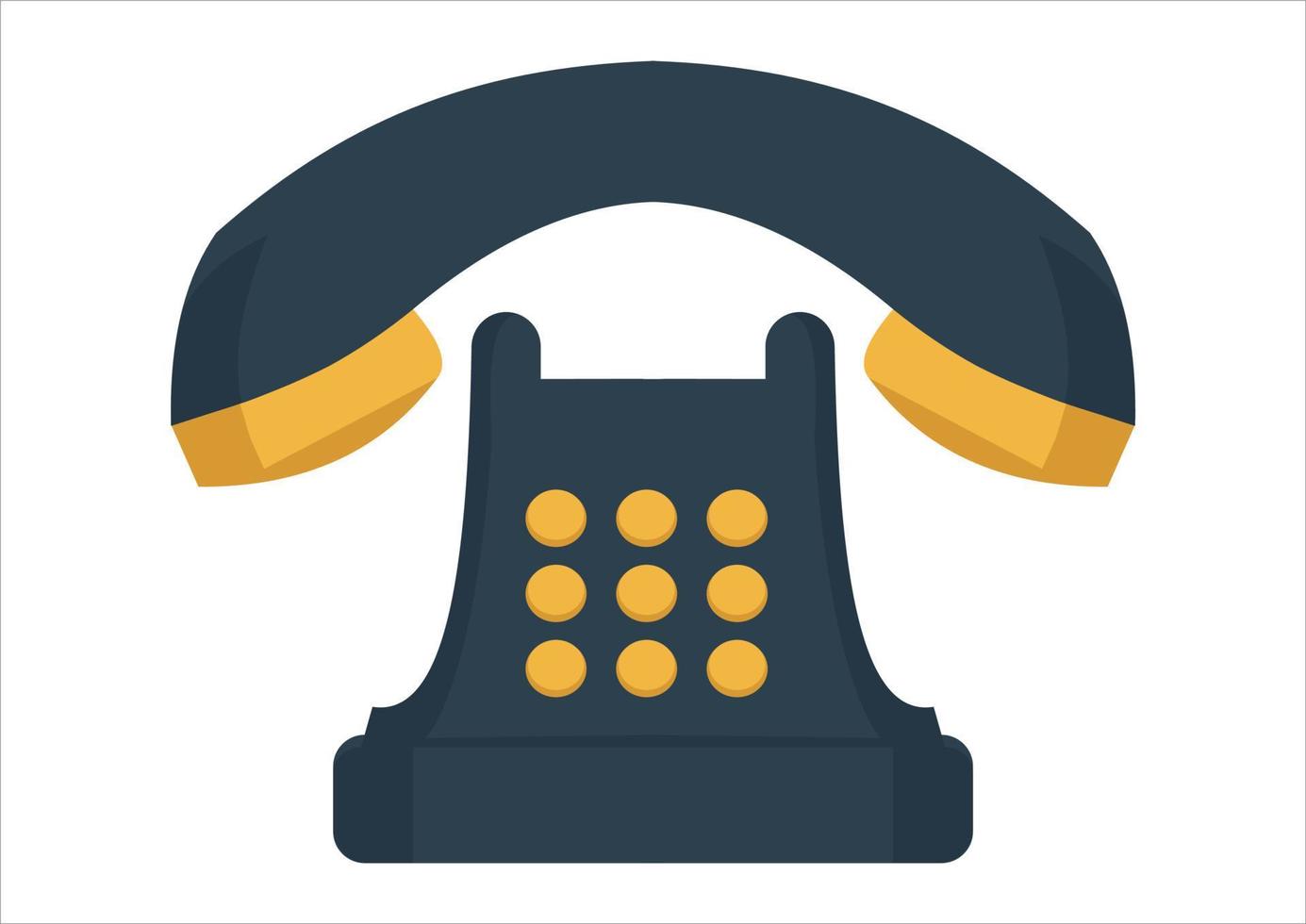 retro or vintage telephone illustration vector