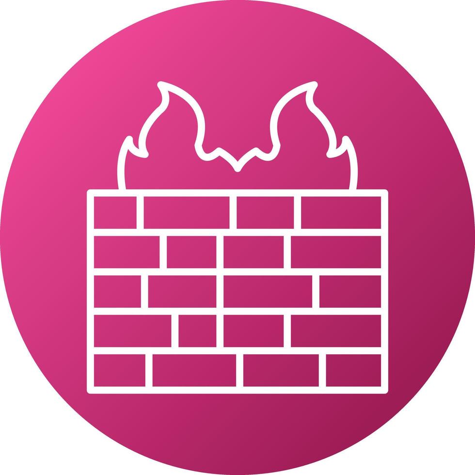 Firewall Icon Style vector