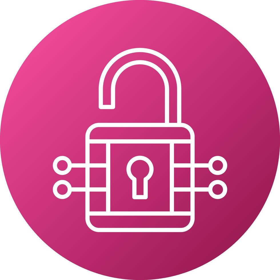 Unlock Icon Style vector