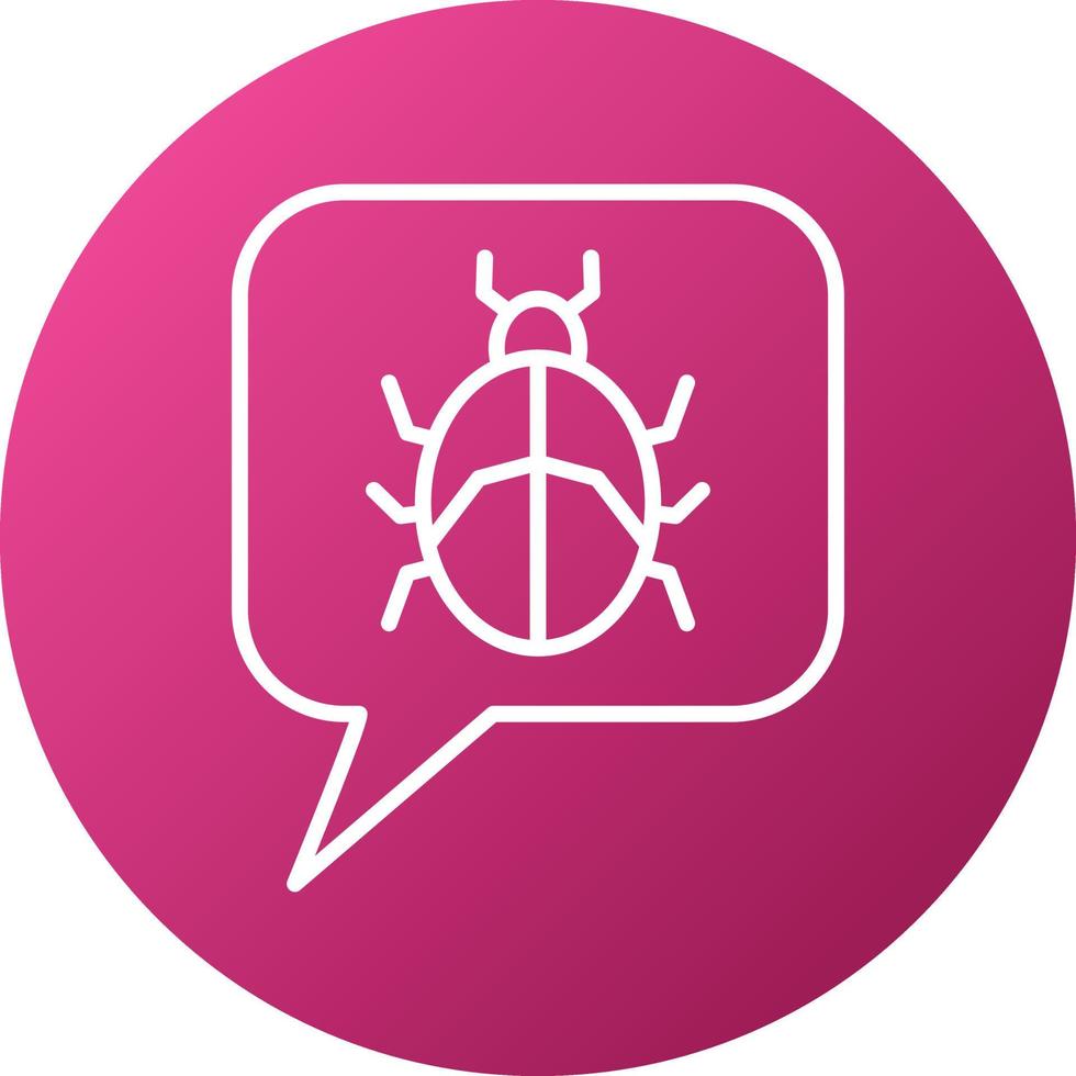 Chat Virus Icon Style vector