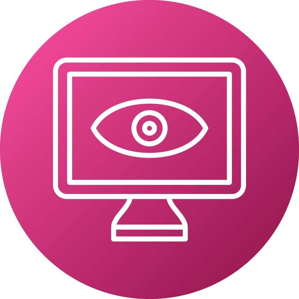 Monitor Icon Style vector