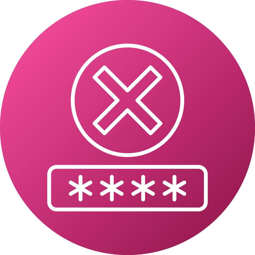 Denial Icon Style vector