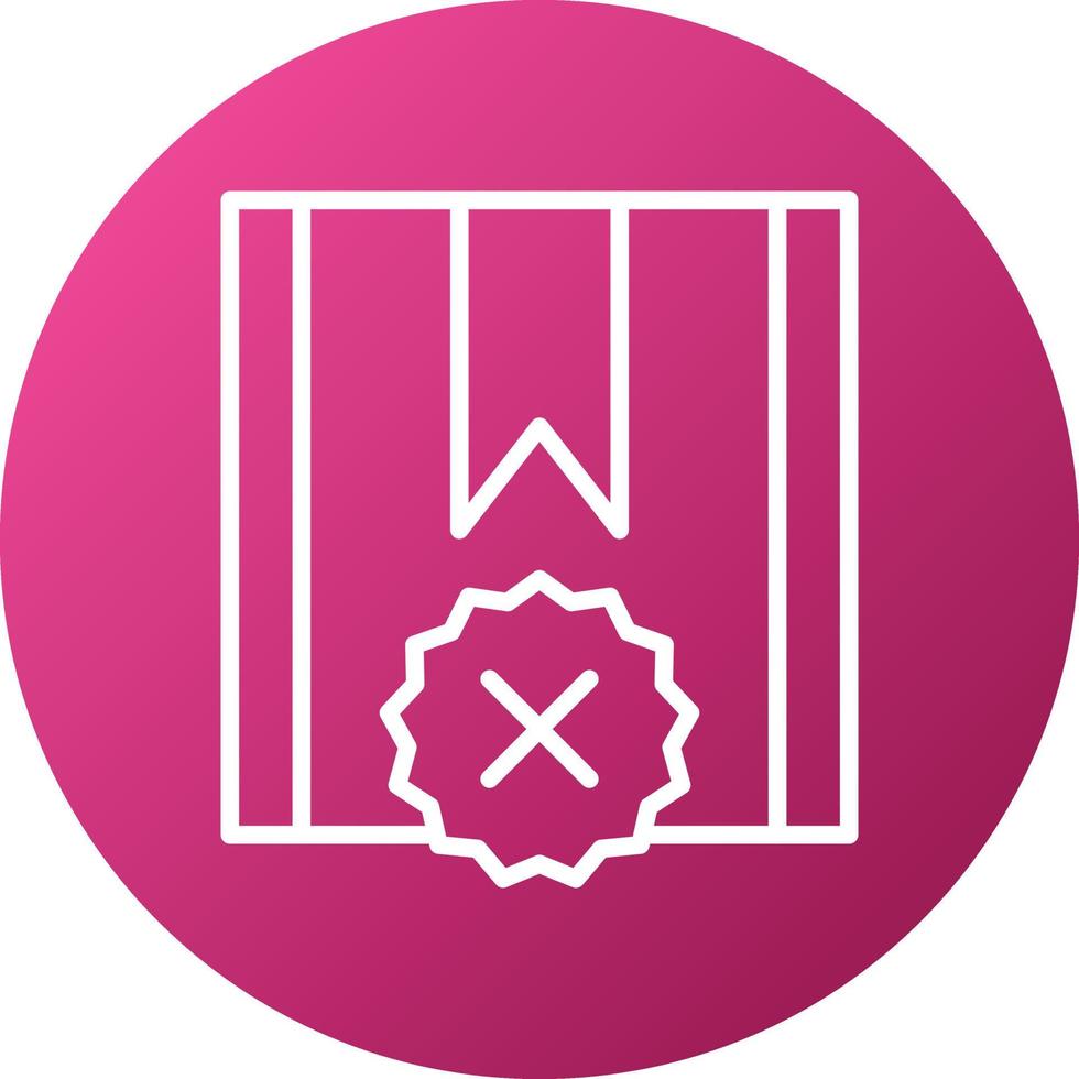 Rejected Project Icon Style vector