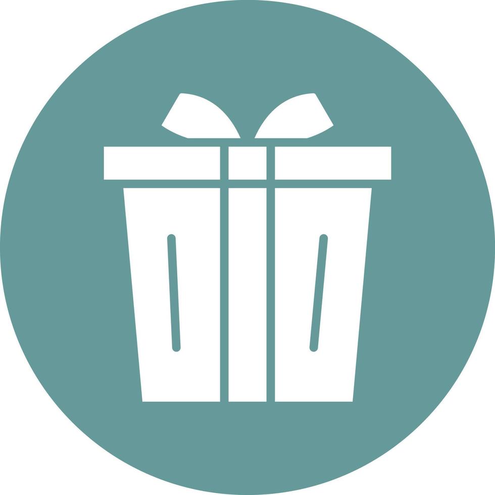 Gift Box Icon Style vector