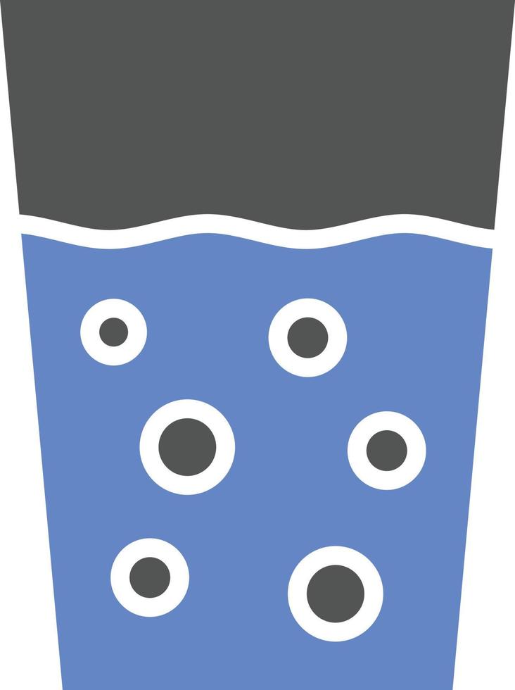 estilo de icono de vaso de agua vector