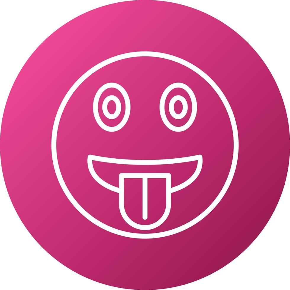 Tongue Out Icon Style vector