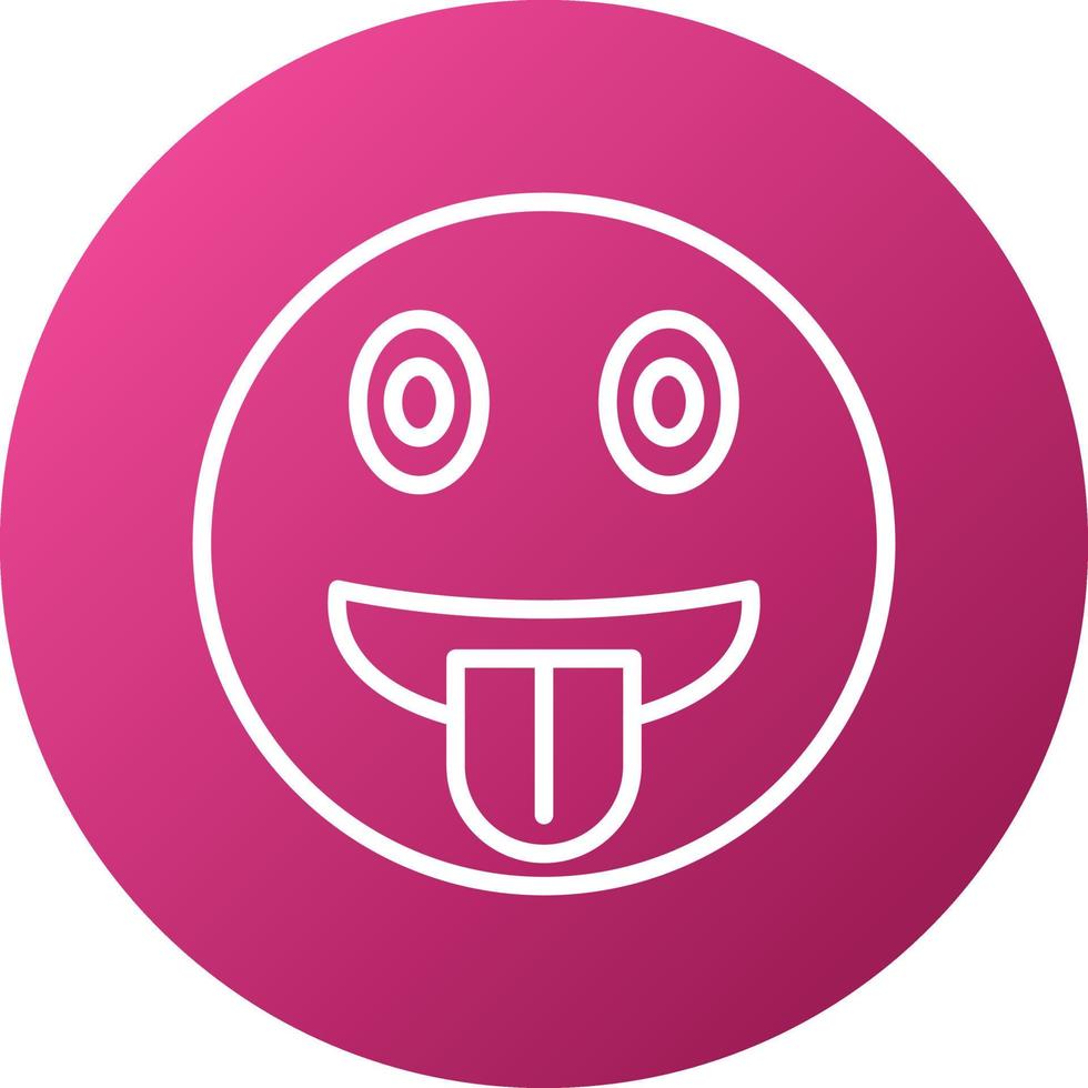 Tongue Out Icon Style vector