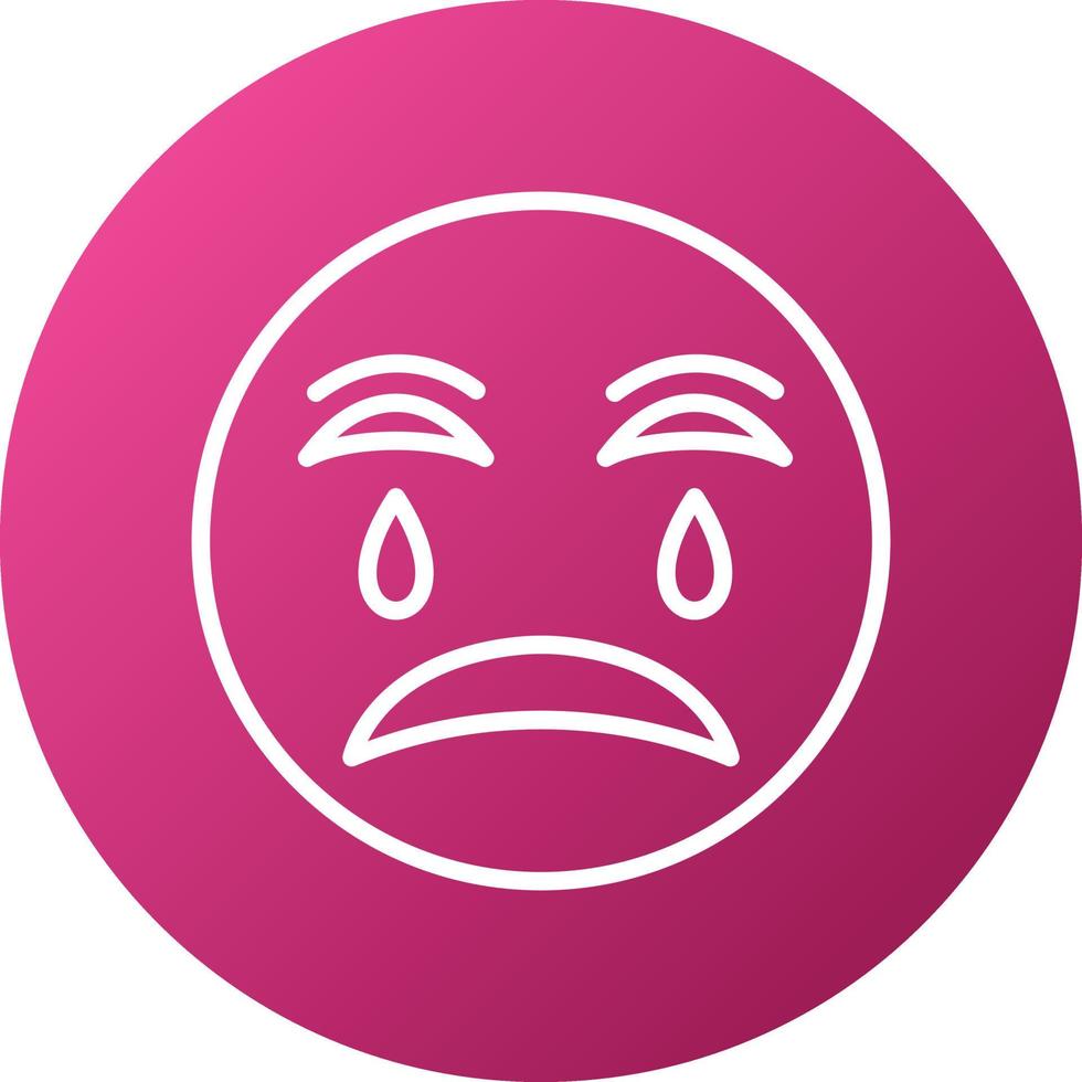 Crying Icon Style vector