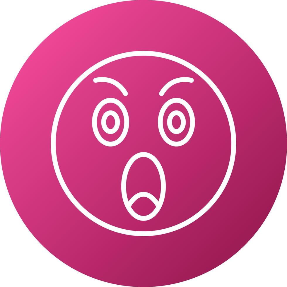 Shocked Icon Style vector