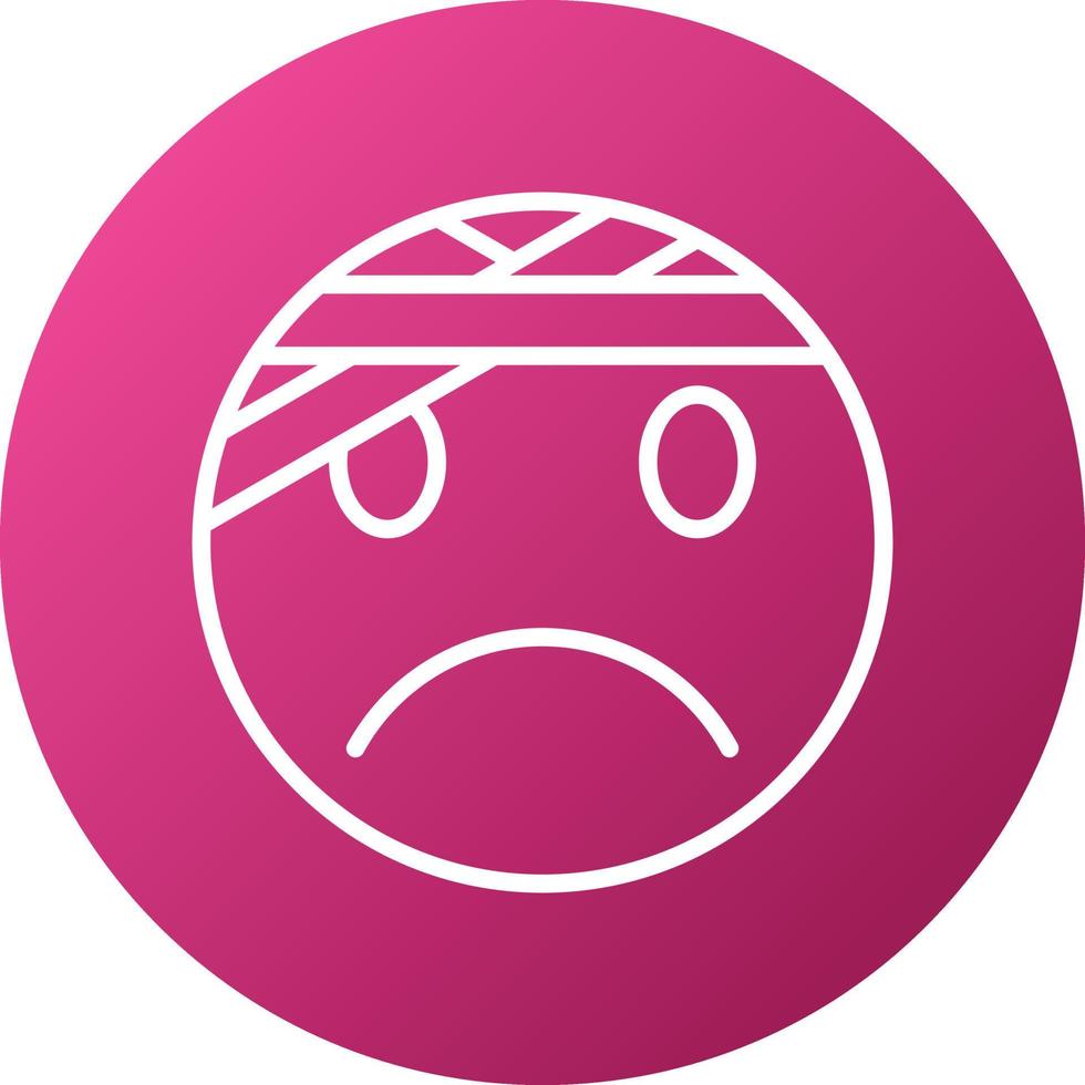Injured Icon Style vector