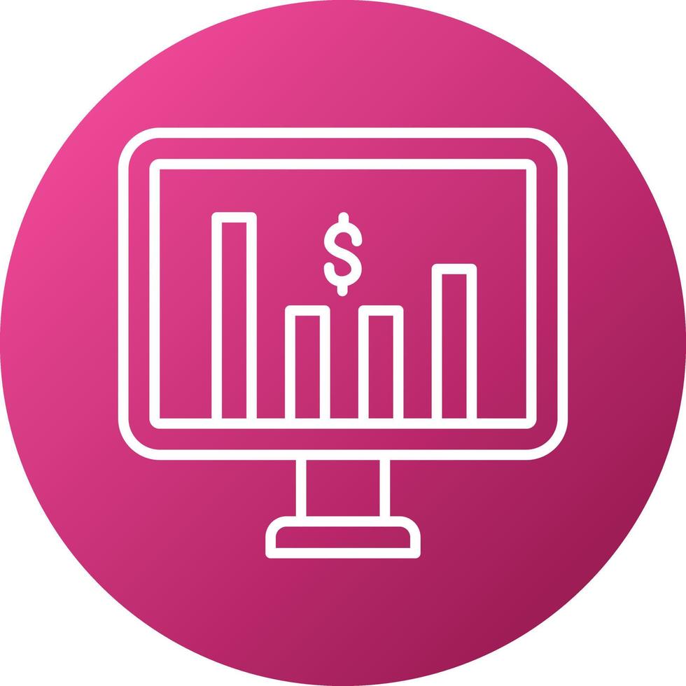 Stock Market Icon Style vector