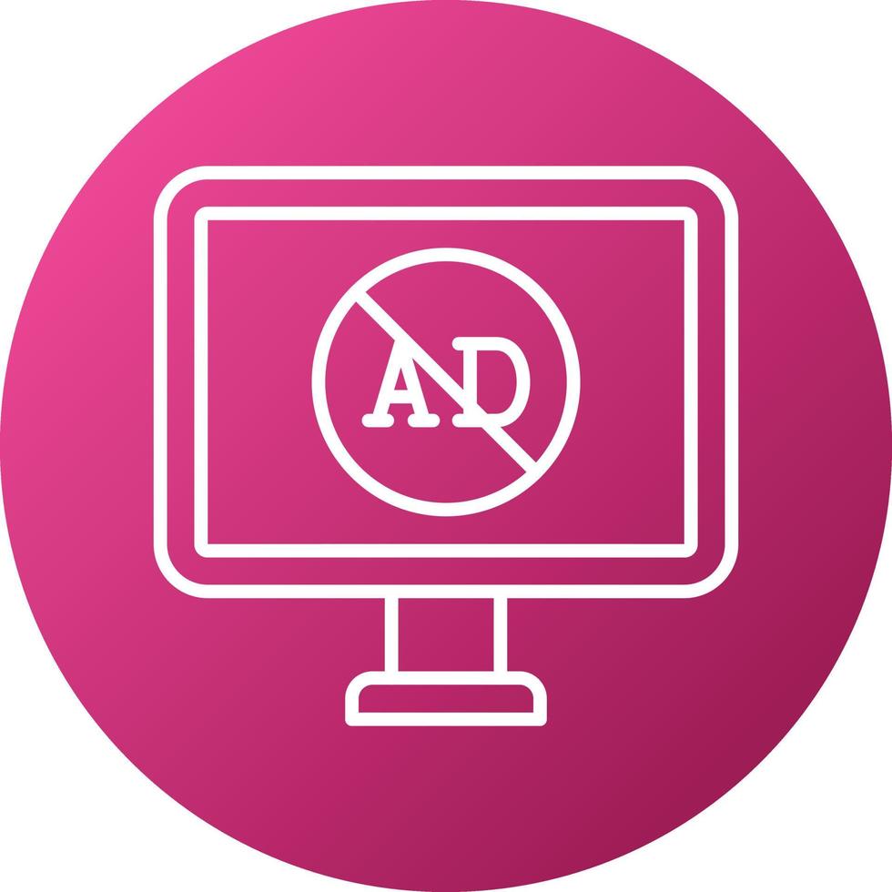 AD Blocker Icon Style vector