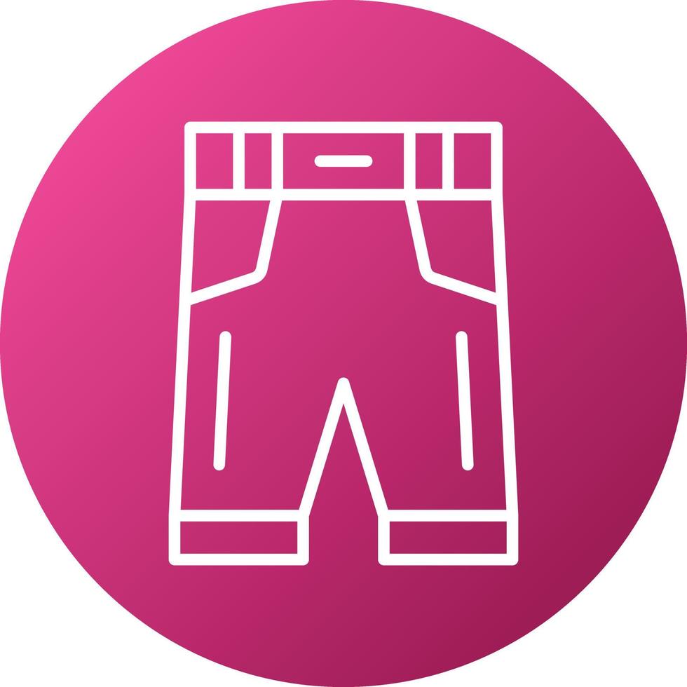 estilo de icono de pantalones cortos vector