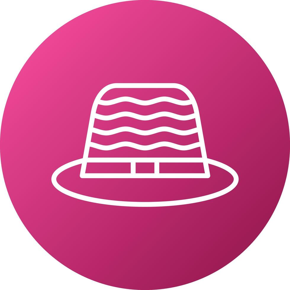 estilo de icono de sombrero vector