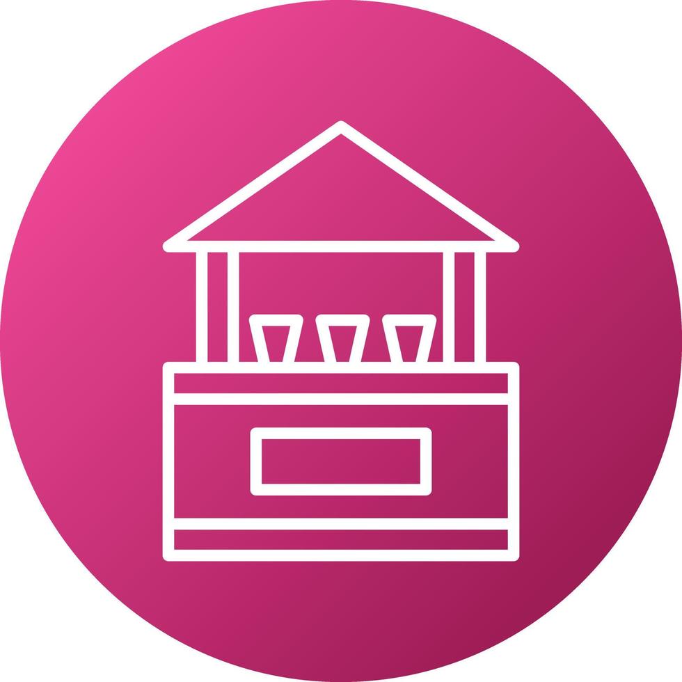 Drinks Stall Icon Style vector