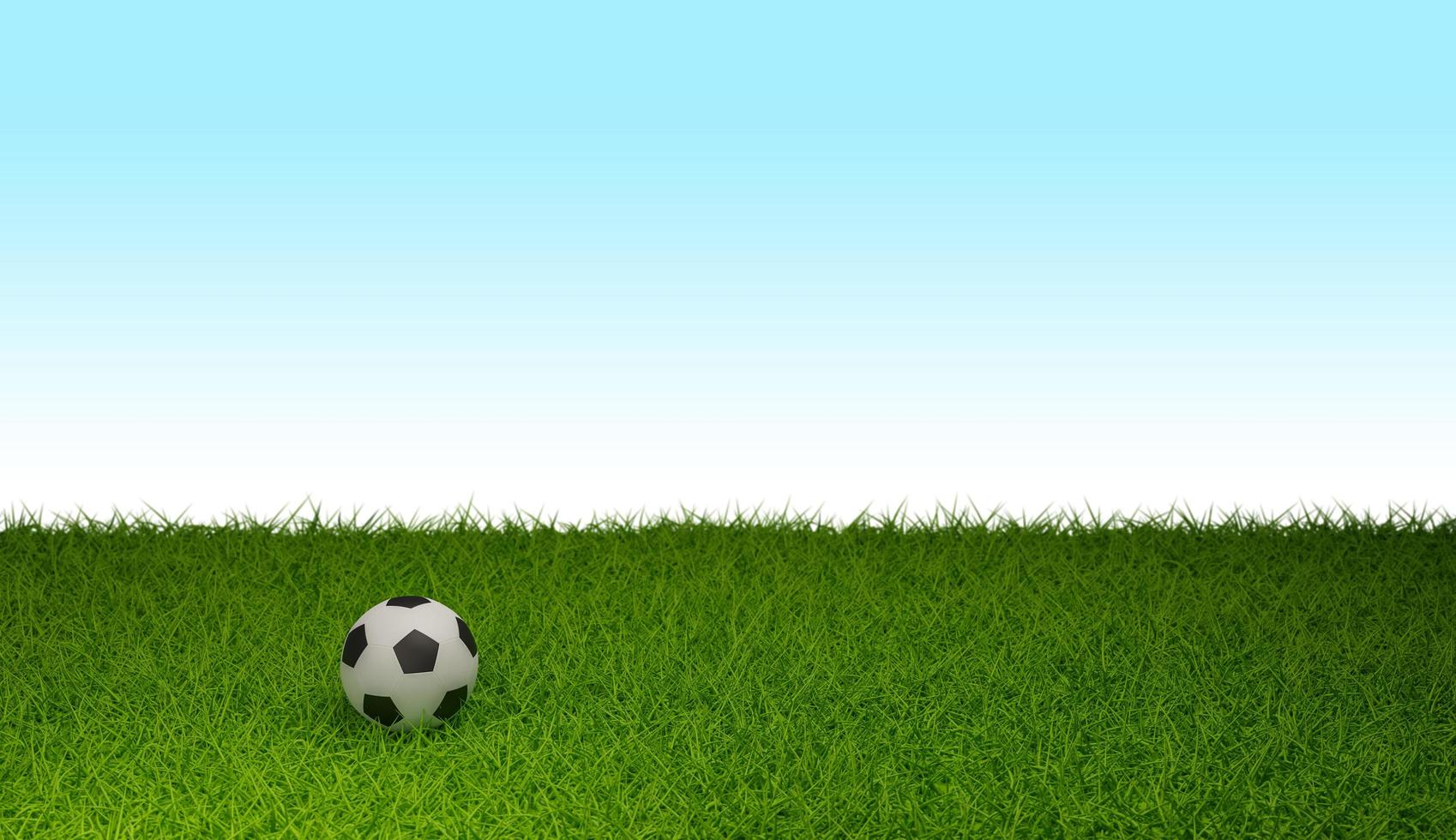 football on field grass, photo