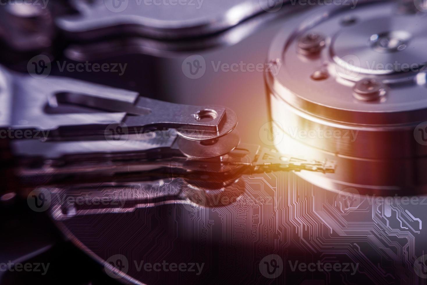 hard disk and computer technology photo
