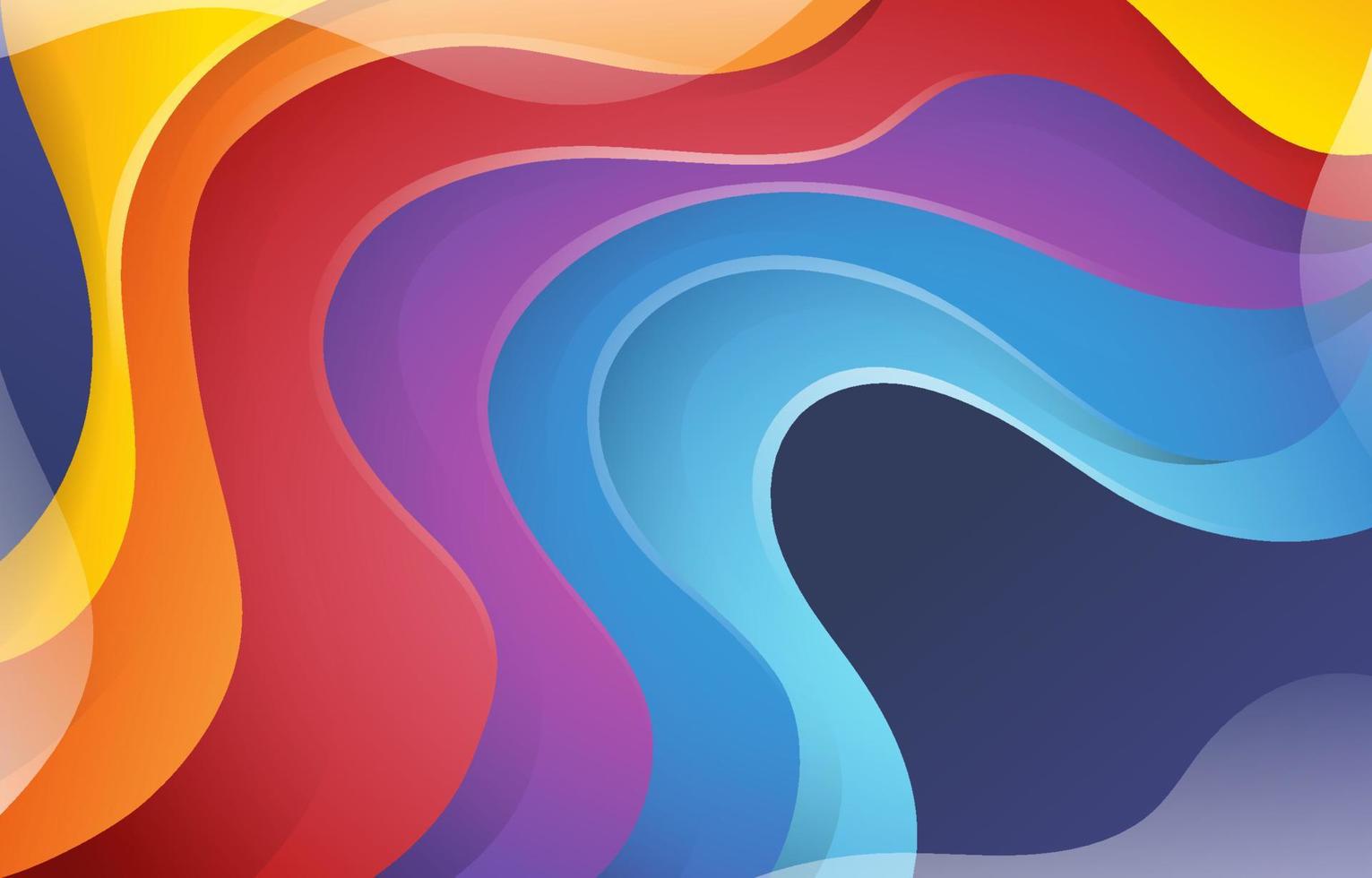 Abstract Colorful Waves Background vector