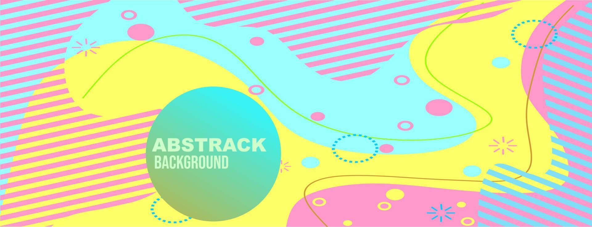 memphis theme background with abstract and cheerful color pattern. suitable for event background vector