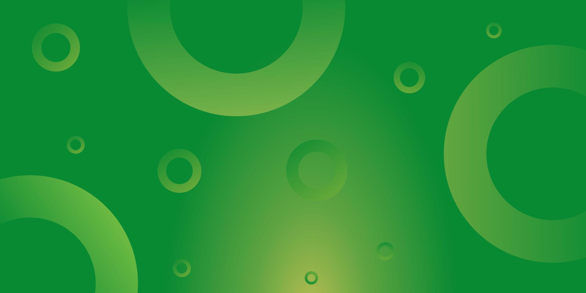fondo degradado verde geométrico con patrón de círculo. diseño para la página de inicio del tema de la naturaleza vector