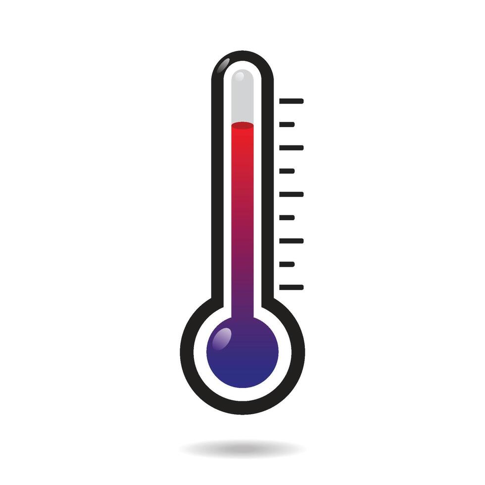 Thermometer icon set vector