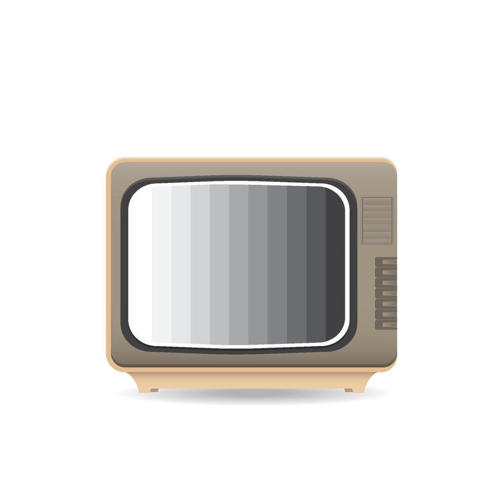 icono de tv vintage realista. vector