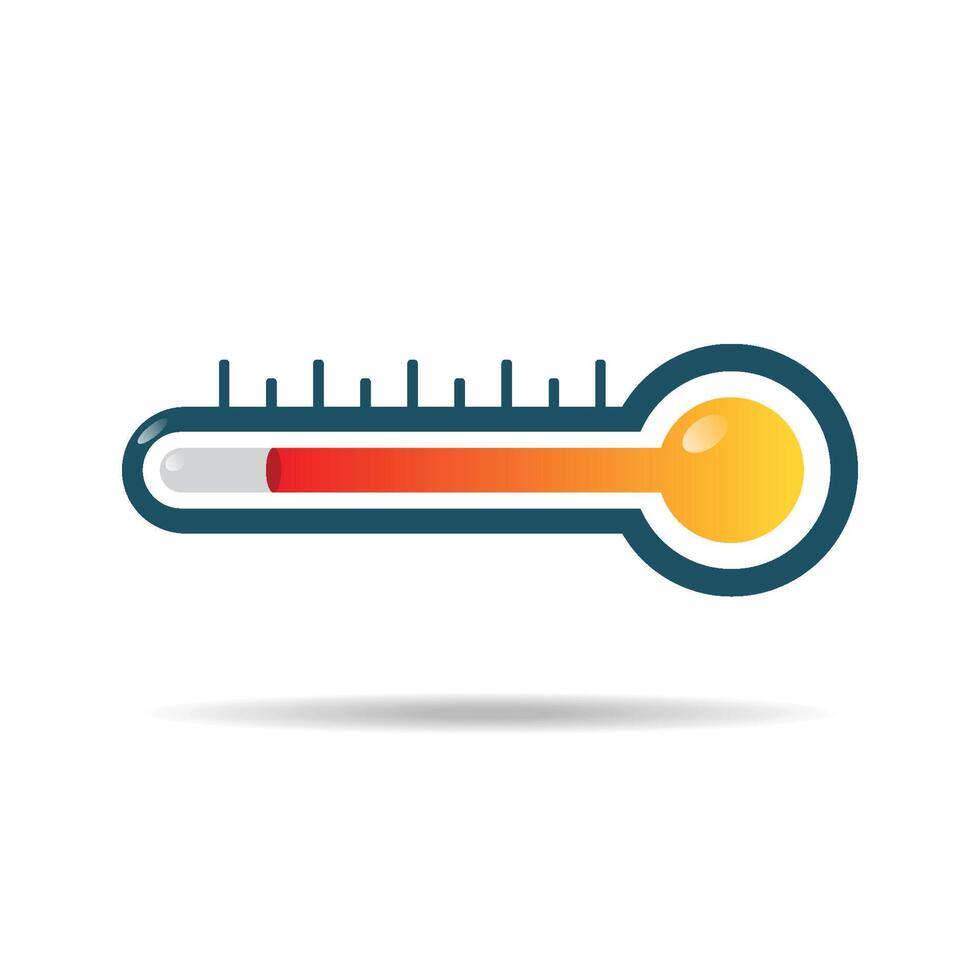 Thermometer icon set vector