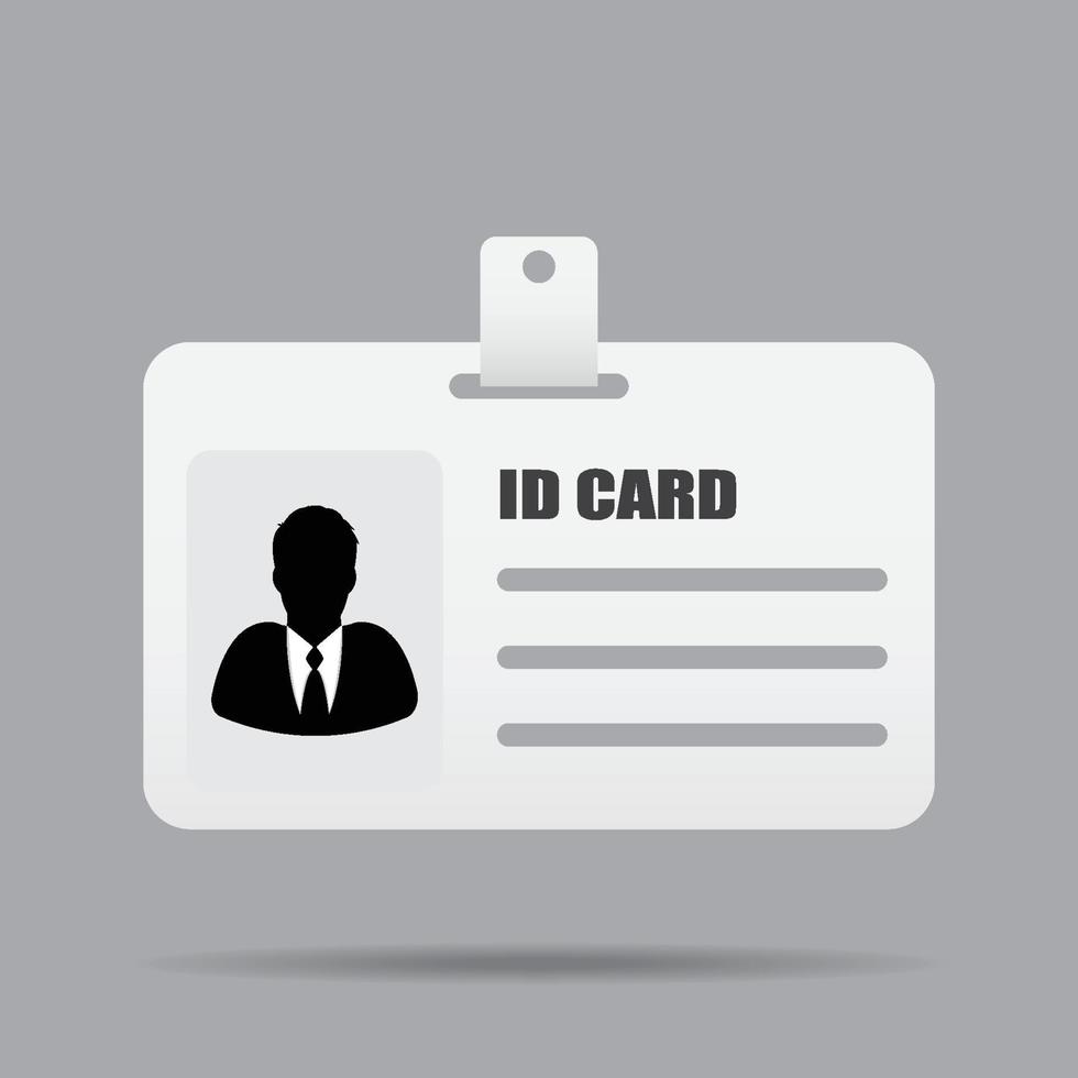 icono de tarjeta de identificación vector