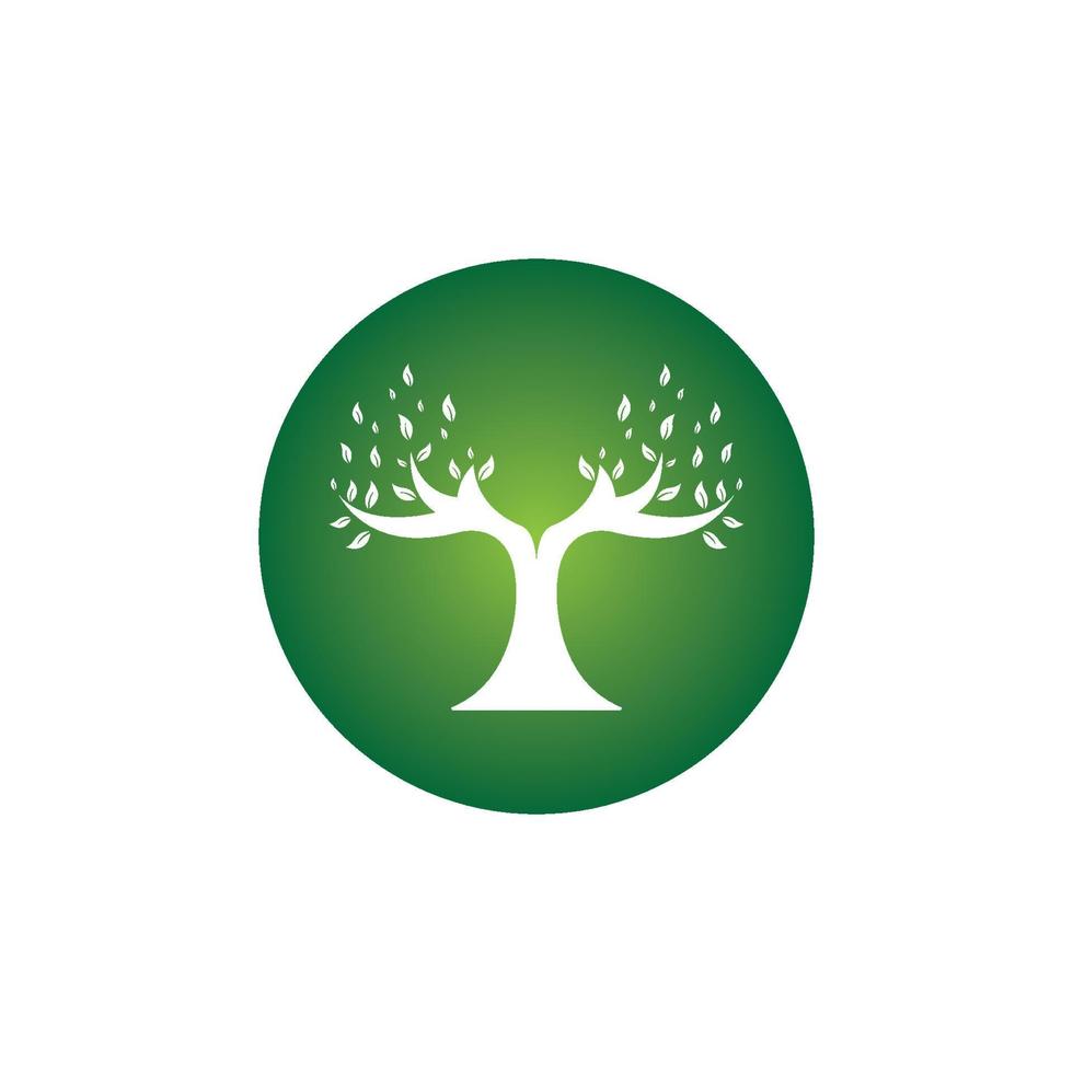 nature tree and antler logo concept design template vector