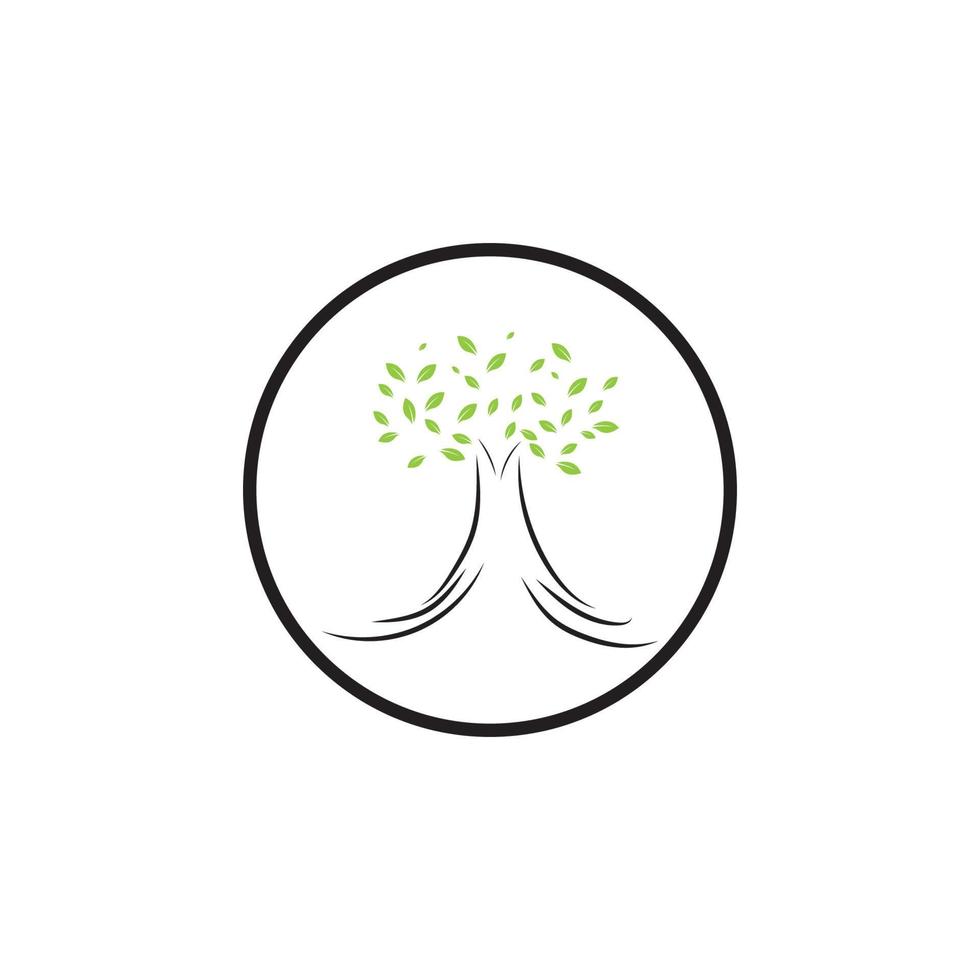 nature tree and antler logo concept design template vector