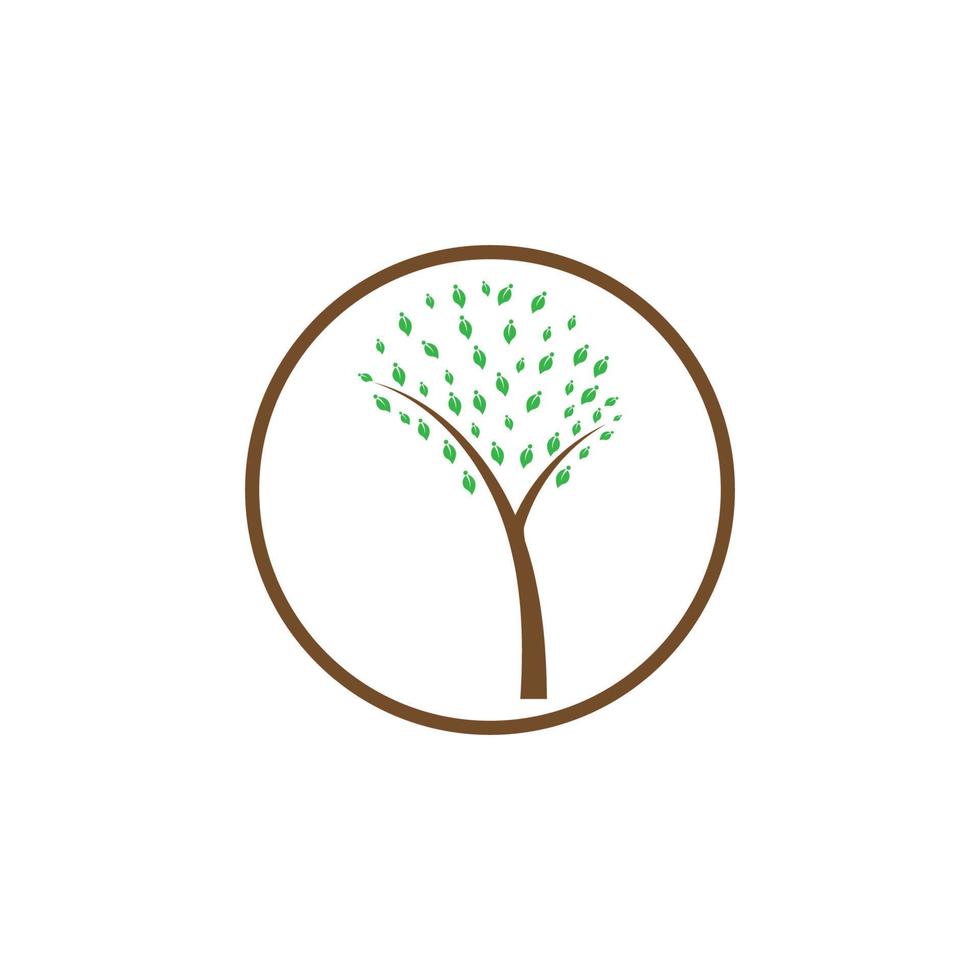 nature tree and antler logo concept design template vector