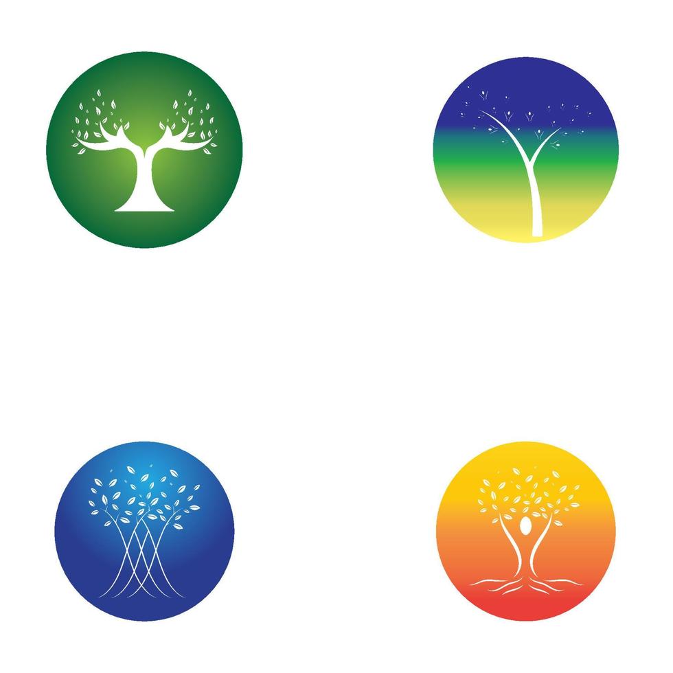human tree and antler logo concept design template vector