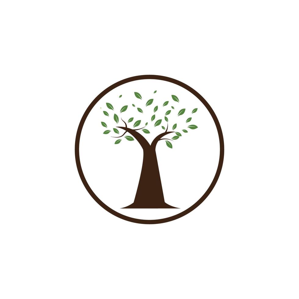 nature tree and antler logo concept design template vector