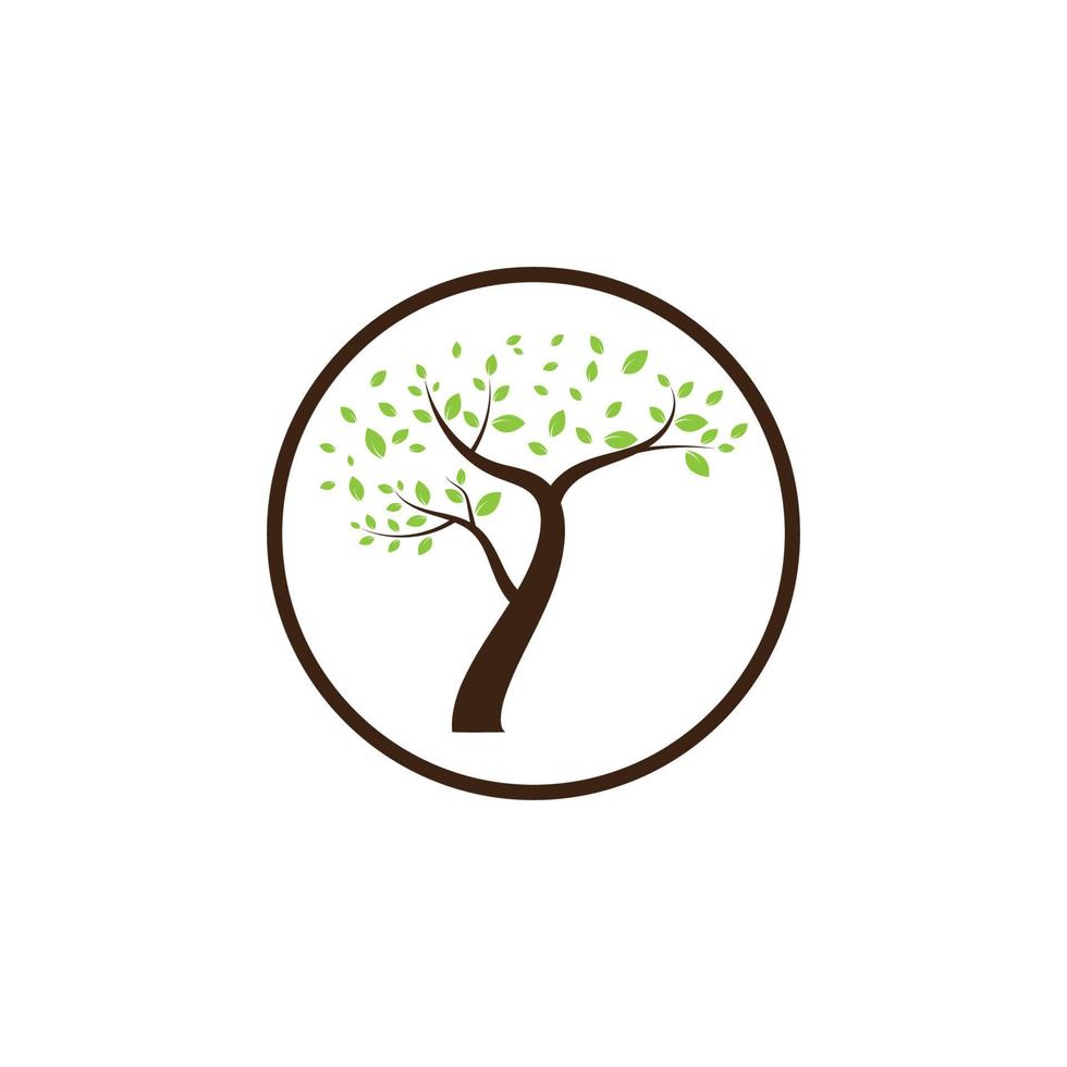 nature tree and antler logo concept design template vector