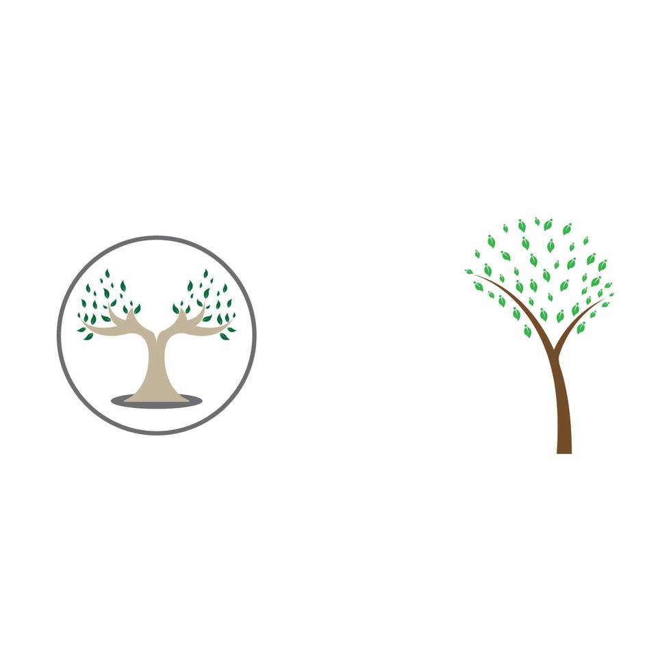 nature tree and antler logo concept design template vector
