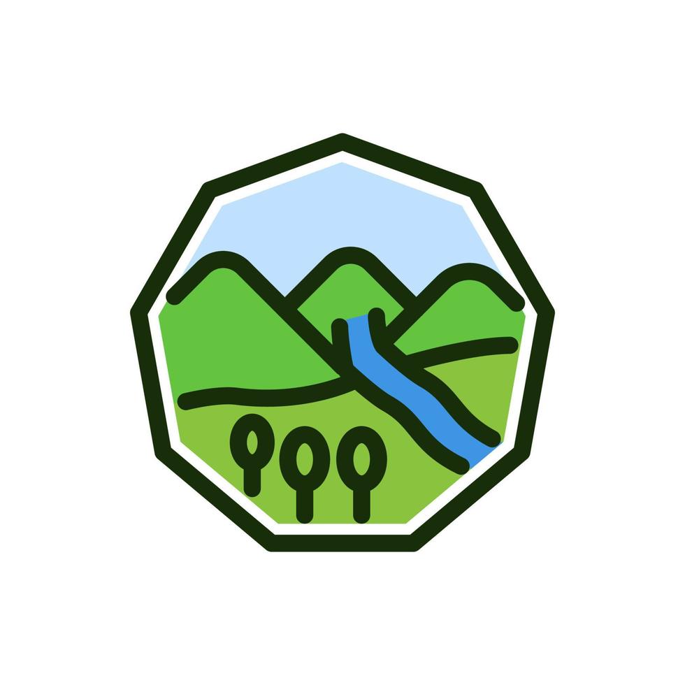 Nature icon vector