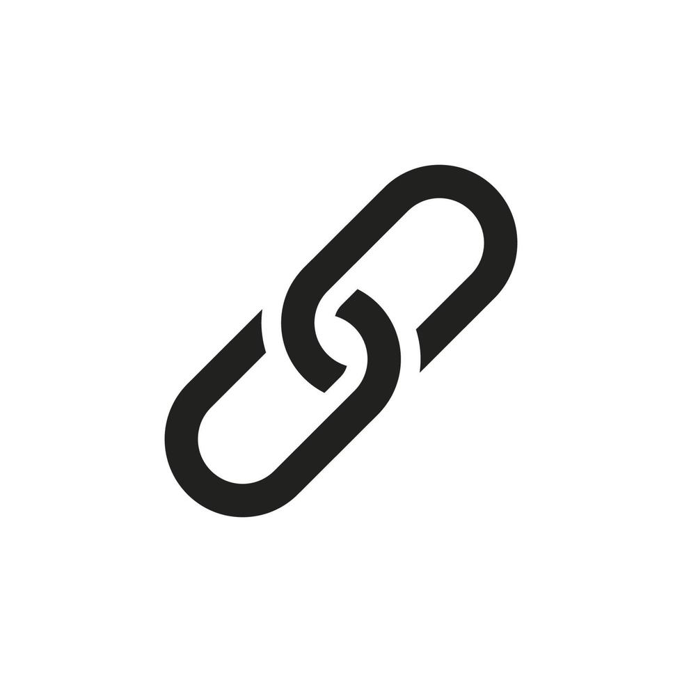 Chain link icon vector