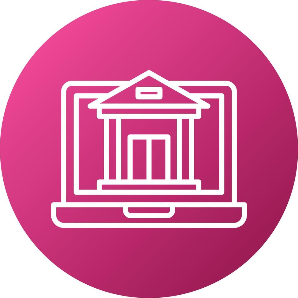 Online Banking Icon Style vector