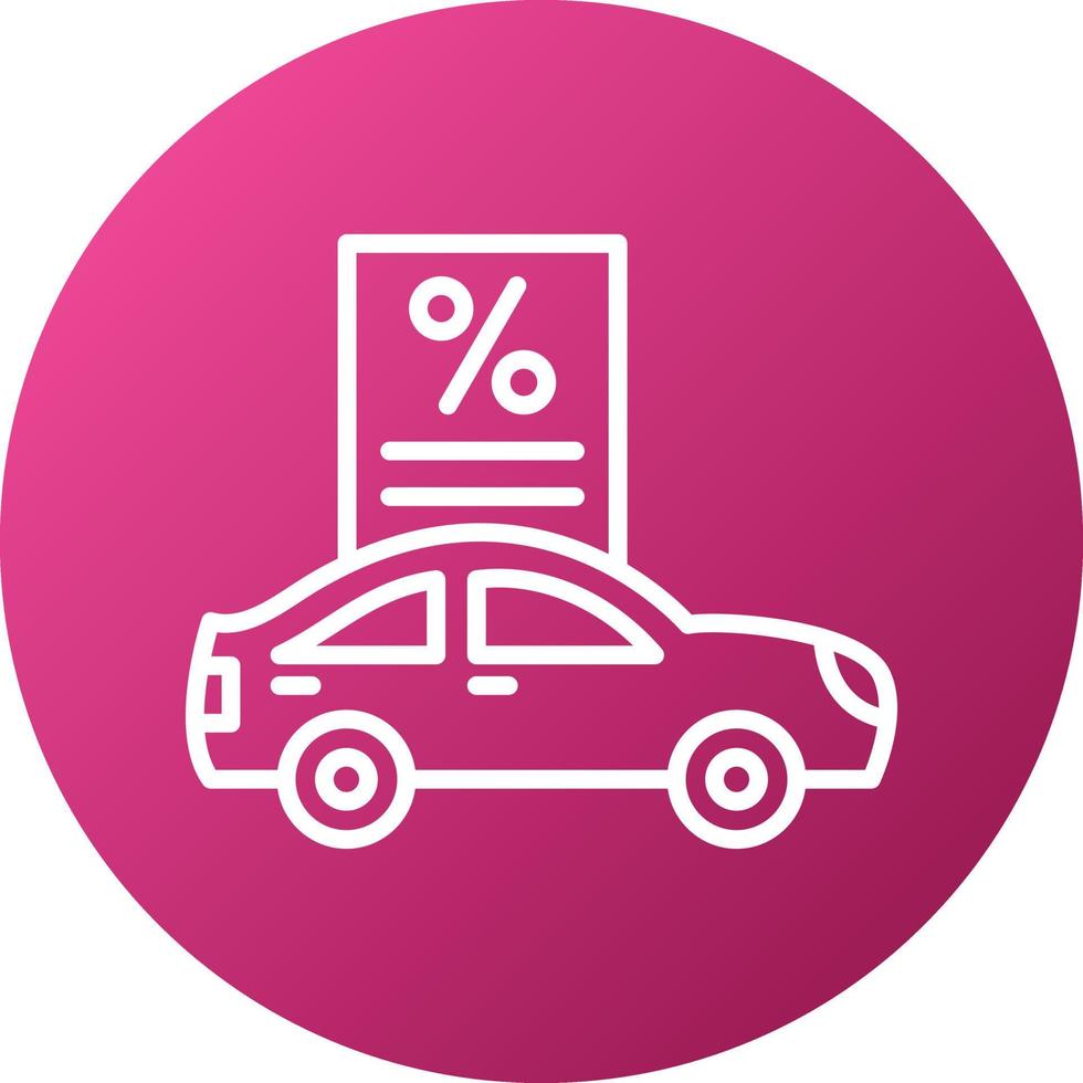 Car Loan Icon Style vector