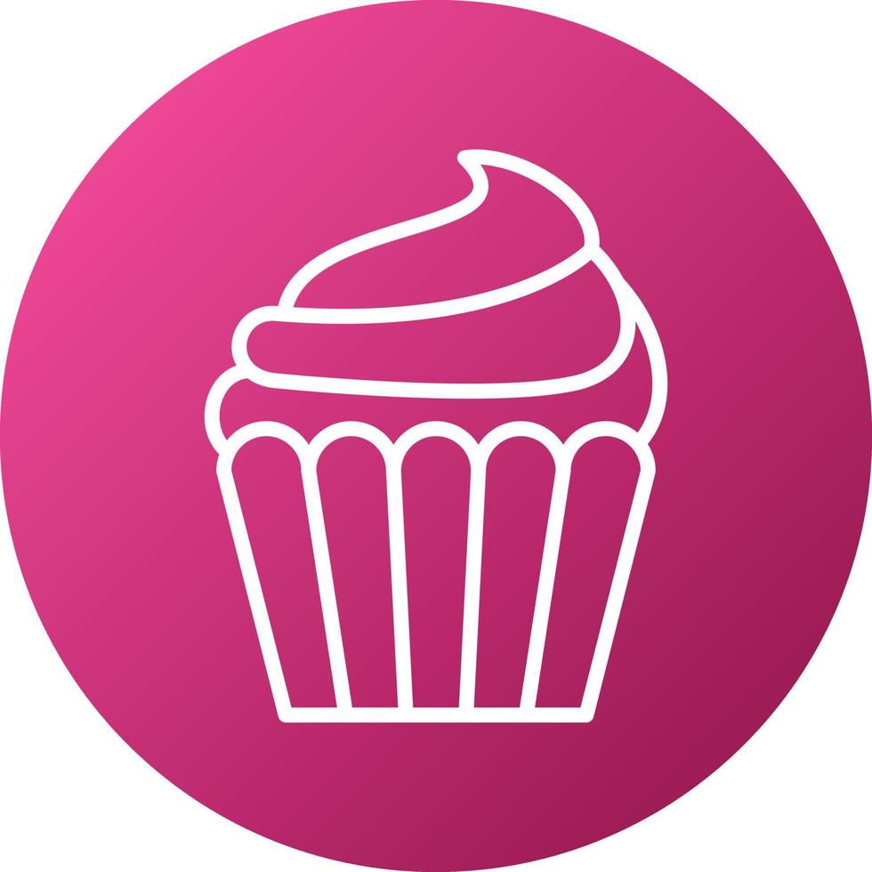Cupcake Icon Style vector