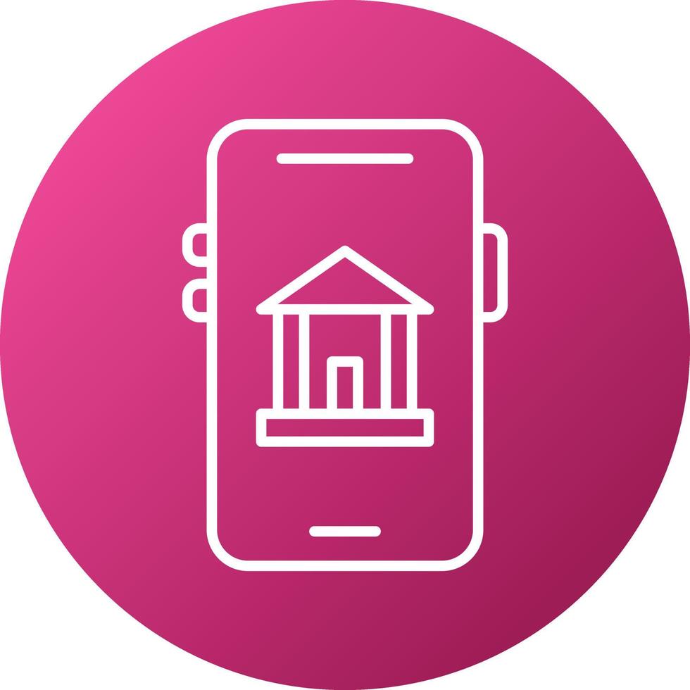 Mobile Banking Icon Style vector