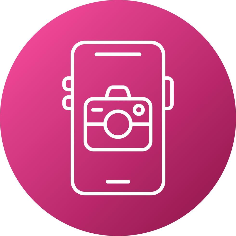 Mobile Camera Icon Style vector