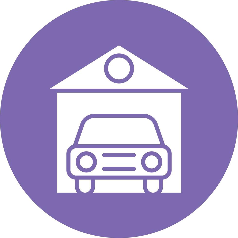 Car Garage Icon Style vector