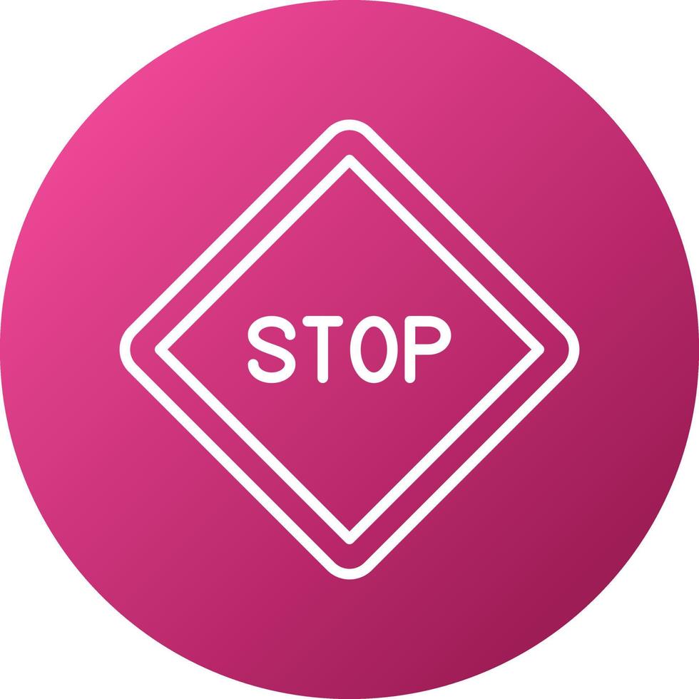 Stop Sign Icon Style vector