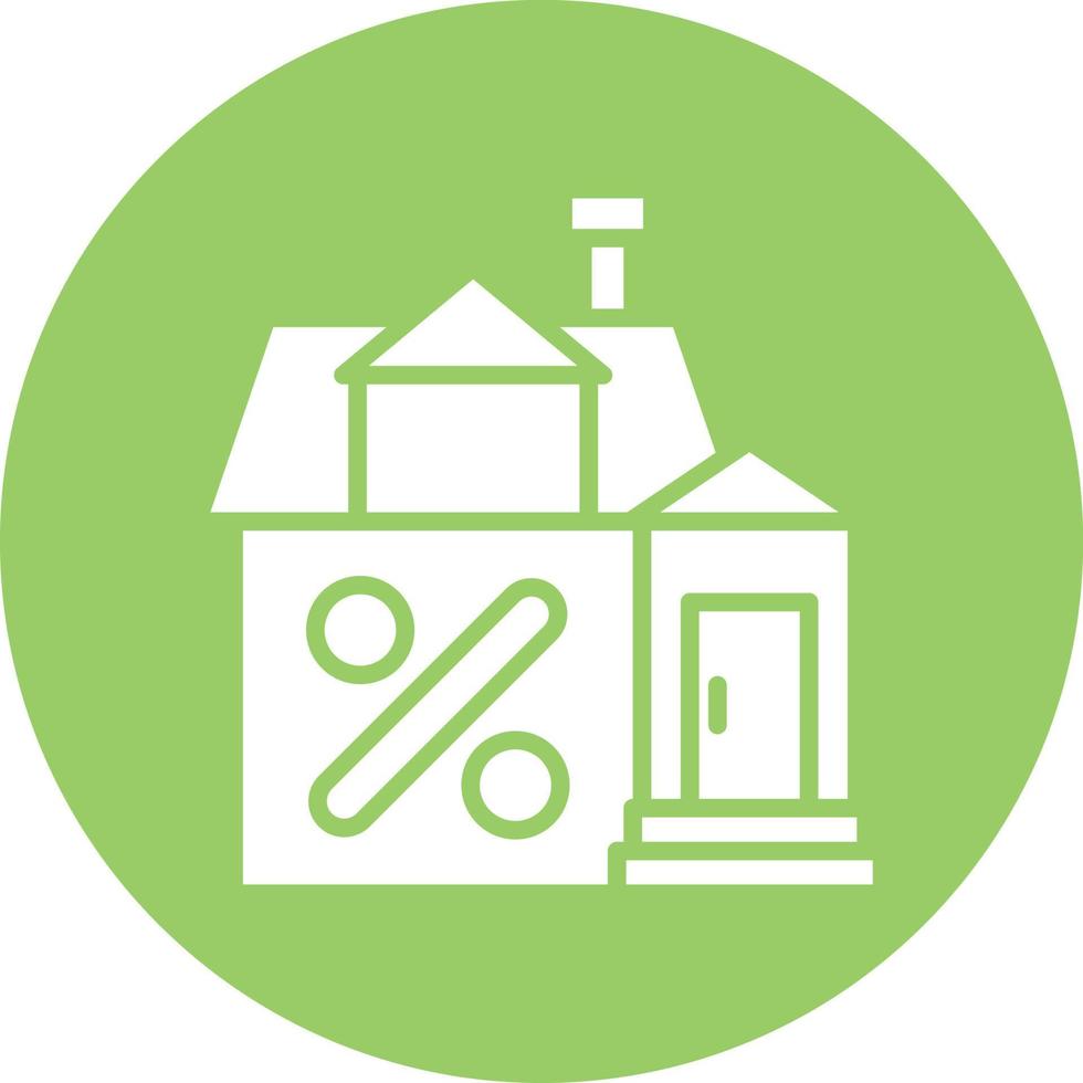 House Discount Icon Style vector