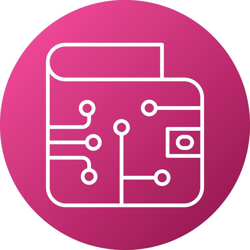 Digital Wallet Icon Style vector