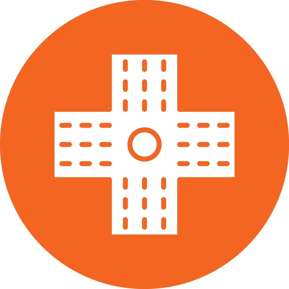 Crossroad Icon Style vector