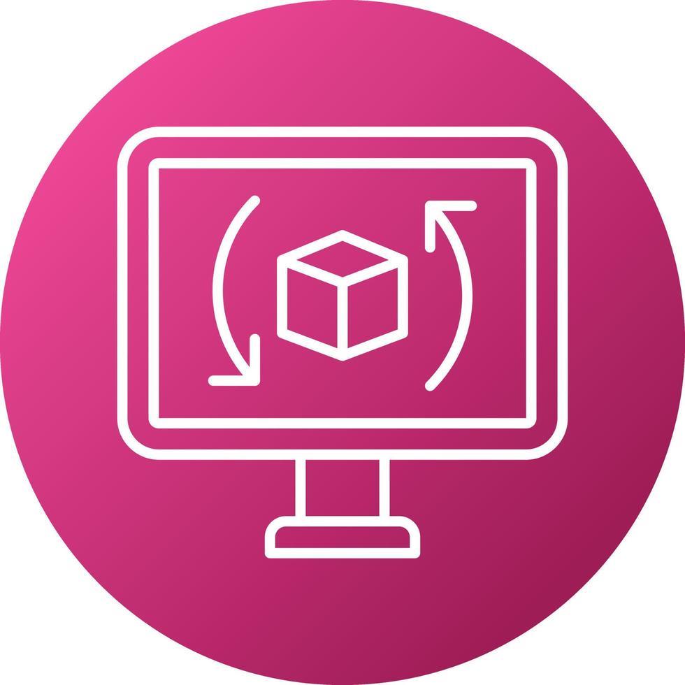 Augmented Reality Icon Style vector