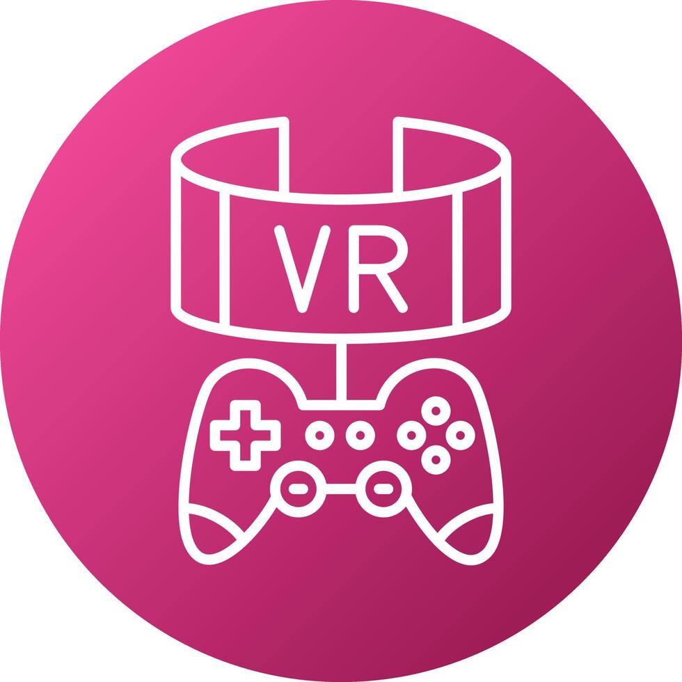 Vr Game Icon Style vector